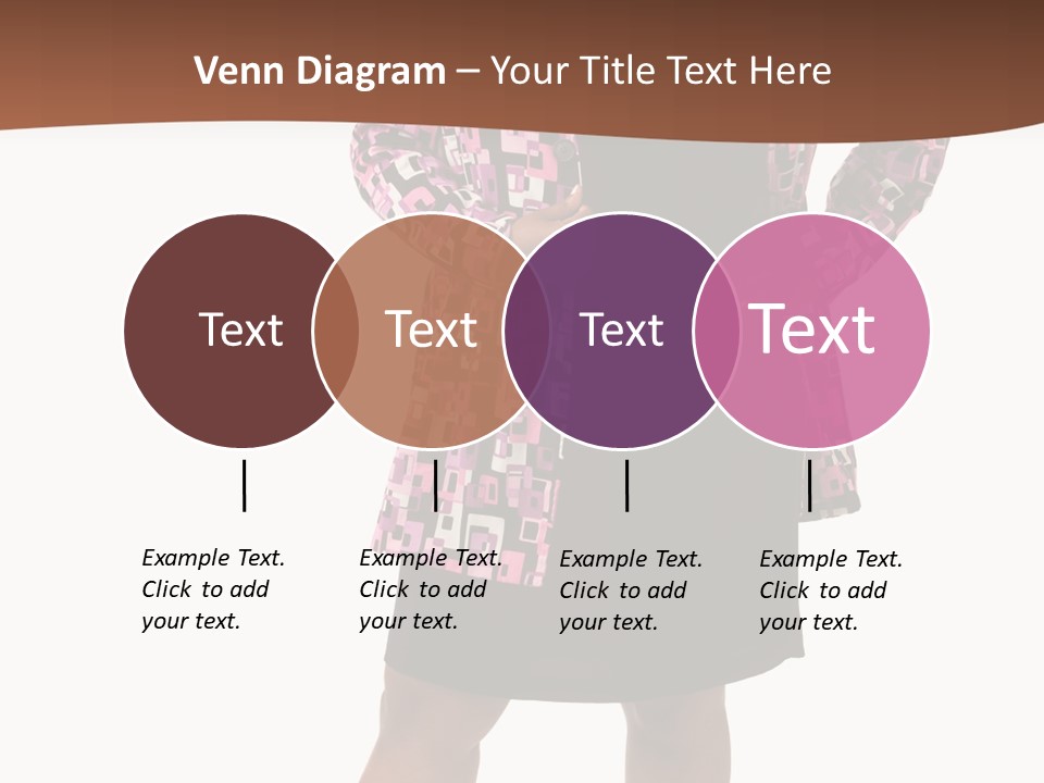 Cheerful Happiness Businesswoman PowerPoint Template