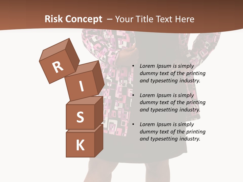 Cheerful Happiness Businesswoman PowerPoint Template