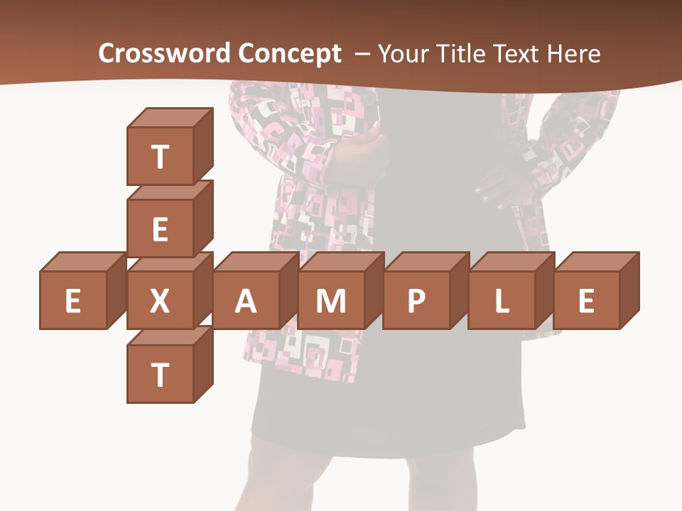 Cheerful Happiness Businesswoman PowerPoint Template