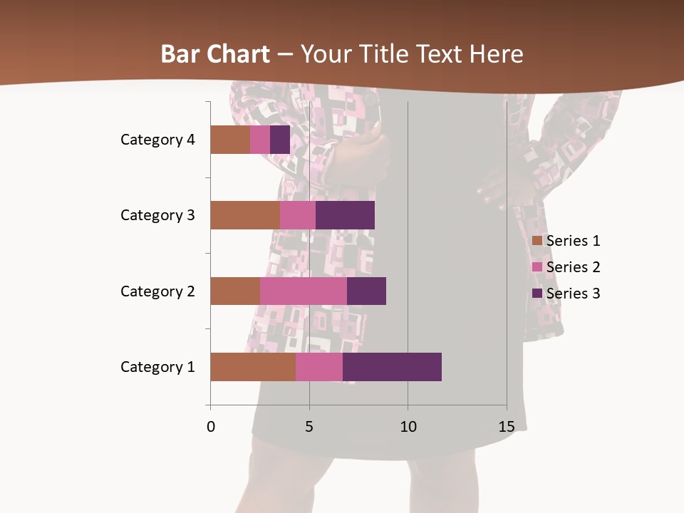 Cheerful Happiness Businesswoman PowerPoint Template