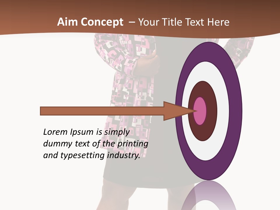 Cheerful Happiness Businesswoman PowerPoint Template