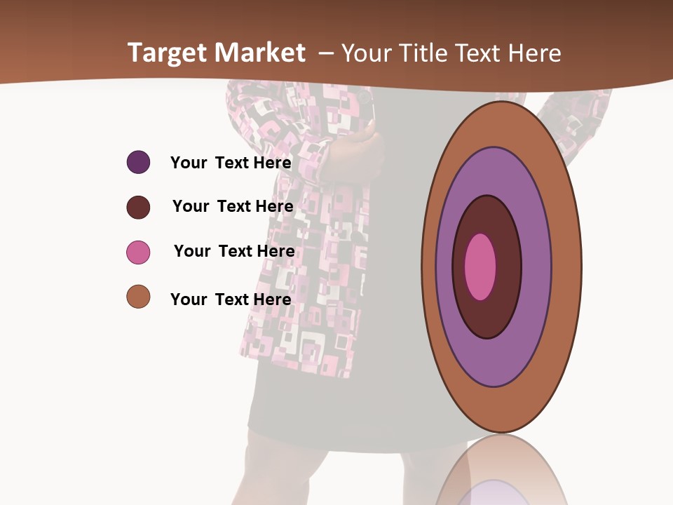 Cheerful Happiness Businesswoman PowerPoint Template