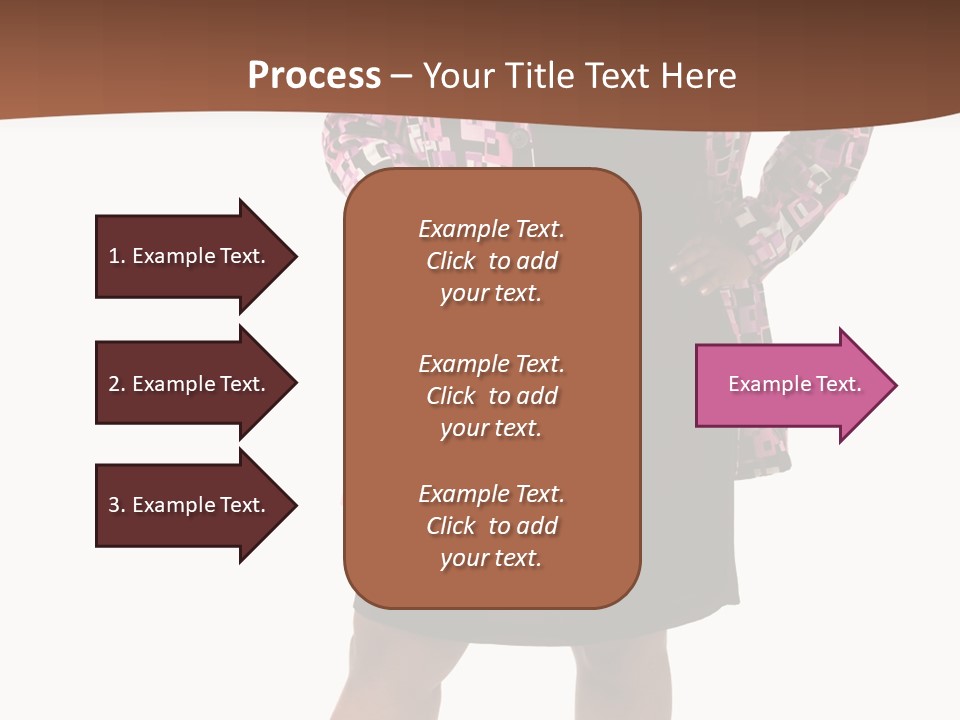 Cheerful Happiness Businesswoman PowerPoint Template
