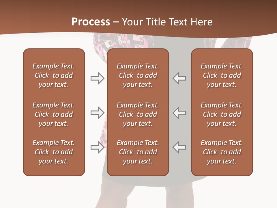 Cheerful Happiness Businesswoman PowerPoint Template