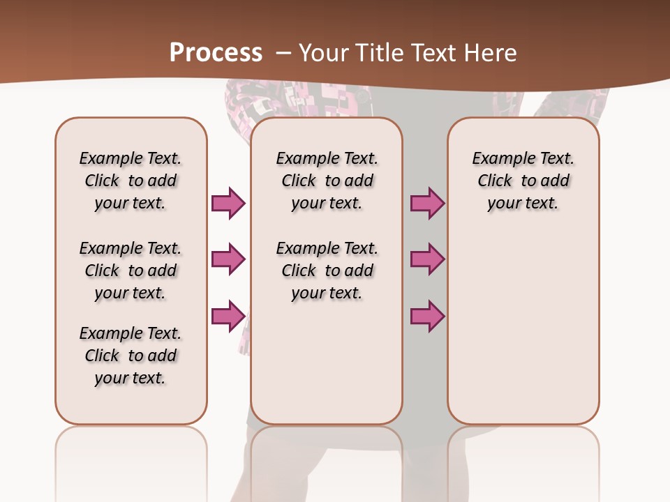 Cheerful Happiness Businesswoman PowerPoint Template