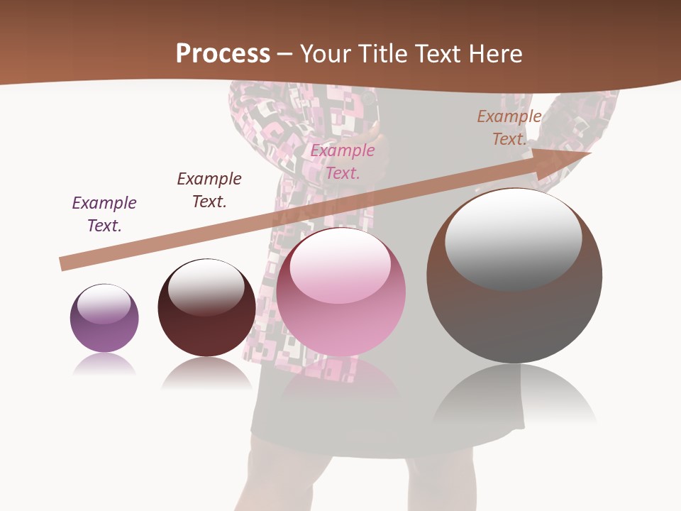 Cheerful Happiness Businesswoman PowerPoint Template