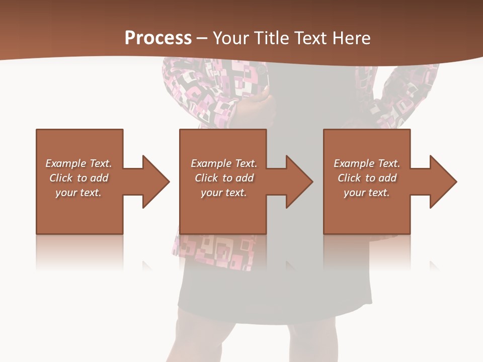 Cheerful Happiness Businesswoman PowerPoint Template