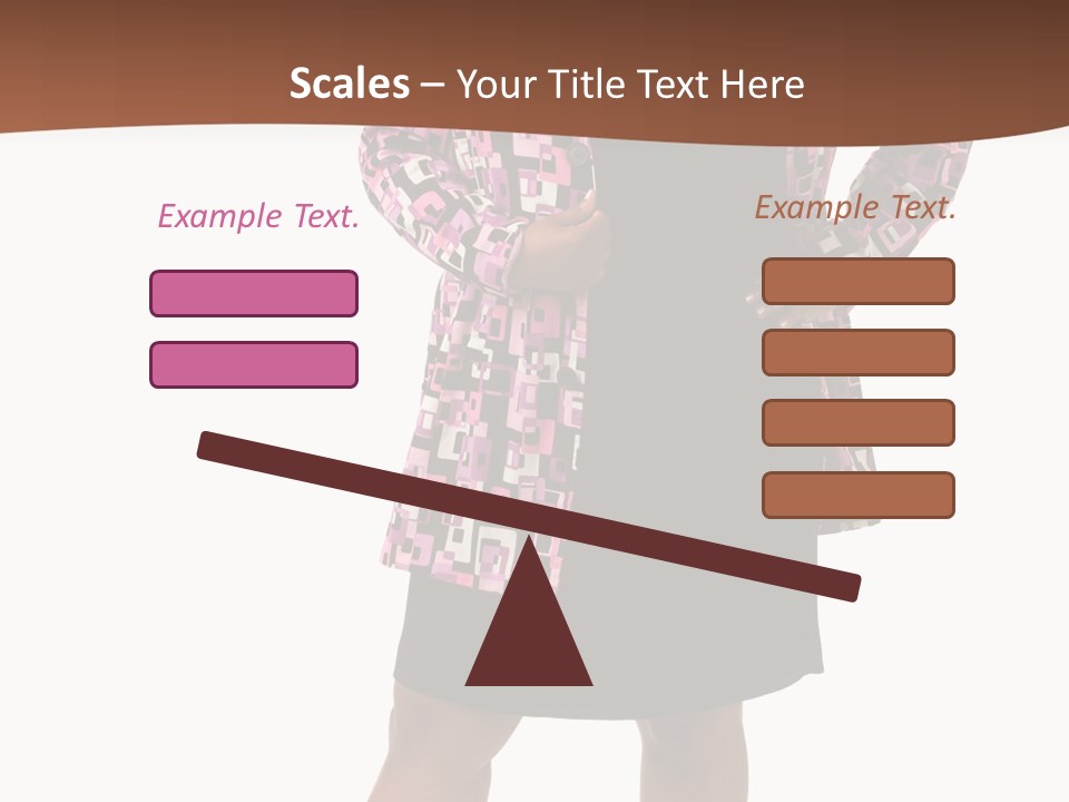 Cheerful Happiness Businesswoman PowerPoint Template