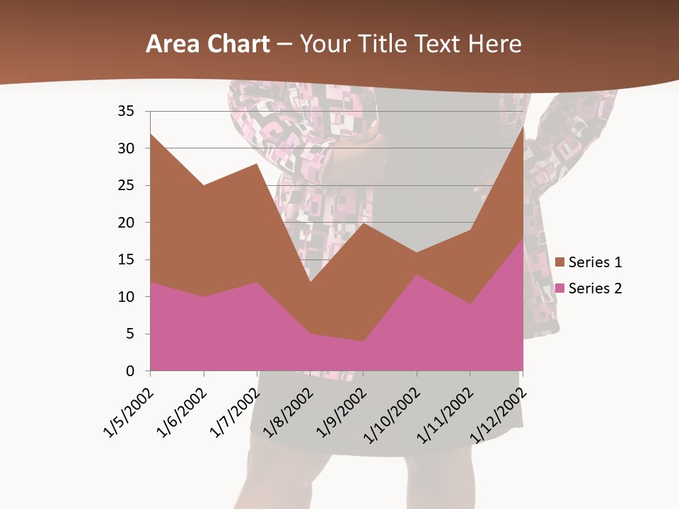 Cheerful Happiness Businesswoman PowerPoint Template