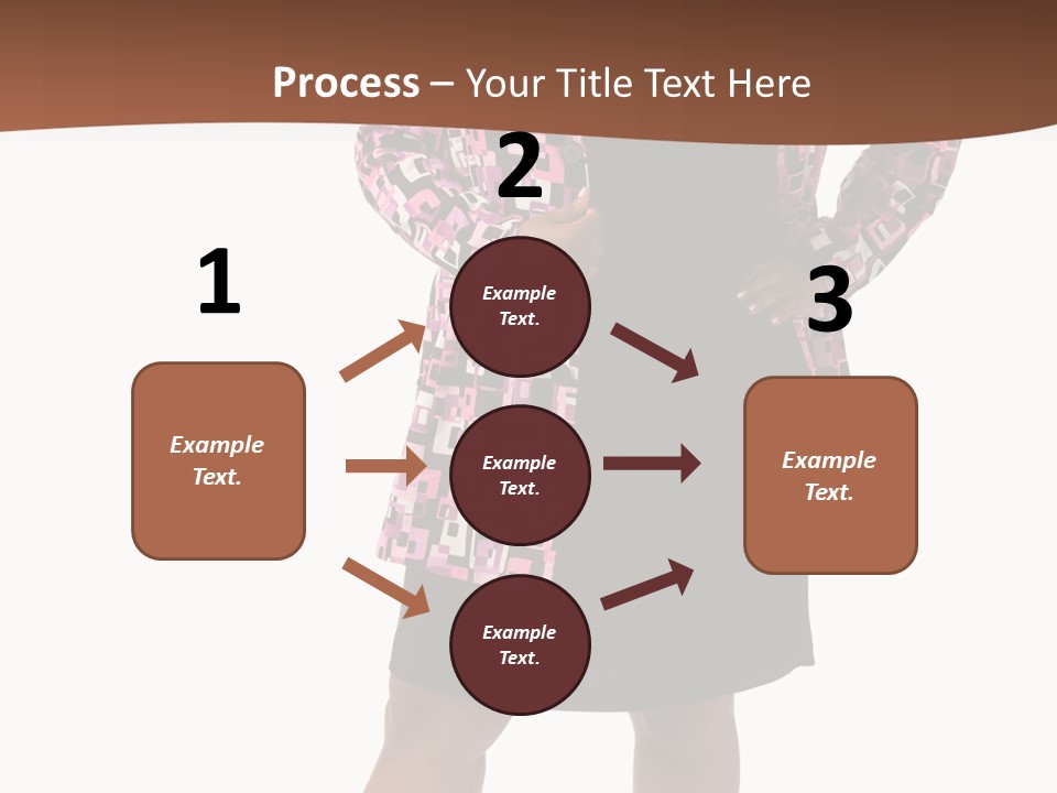 Cheerful Happiness Businesswoman PowerPoint Template