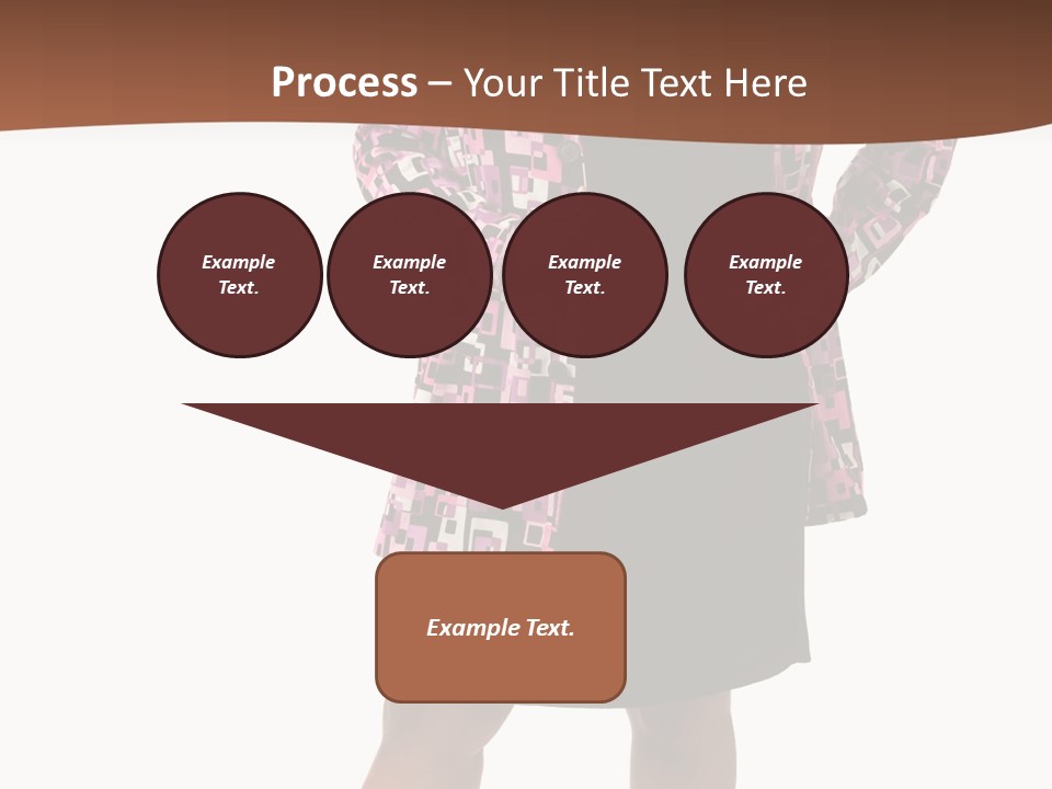 Cheerful Happiness Businesswoman PowerPoint Template