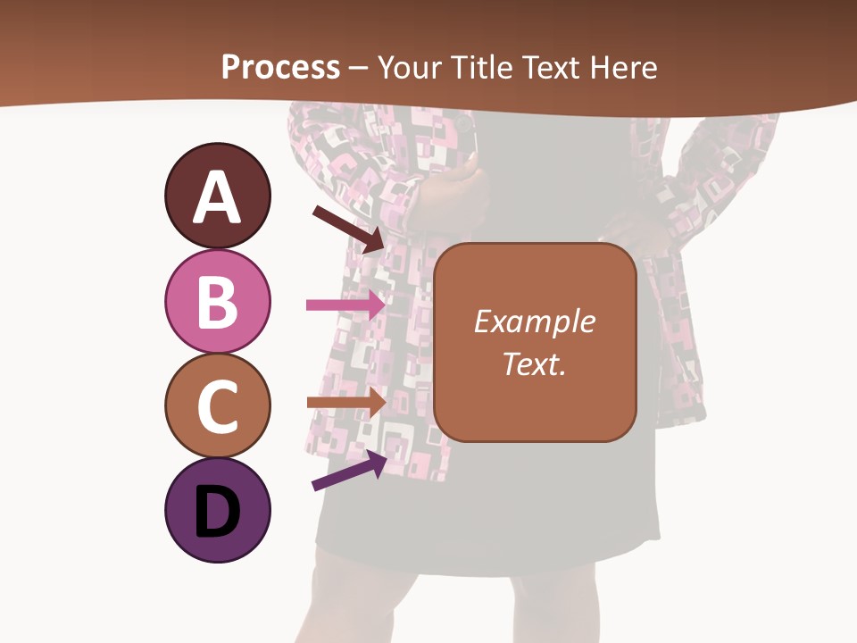 Cheerful Happiness Businesswoman PowerPoint Template