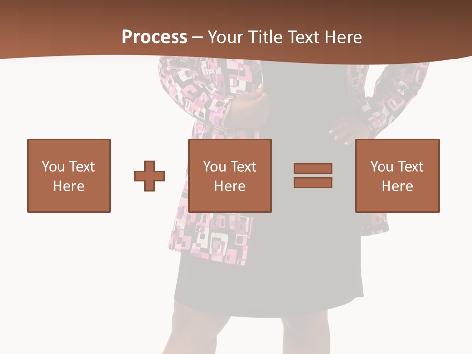 Cheerful Happiness Businesswoman PowerPoint Template