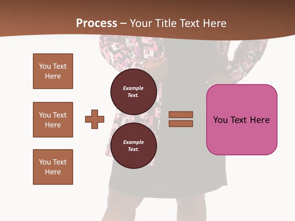 Cheerful Happiness Businesswoman PowerPoint Template