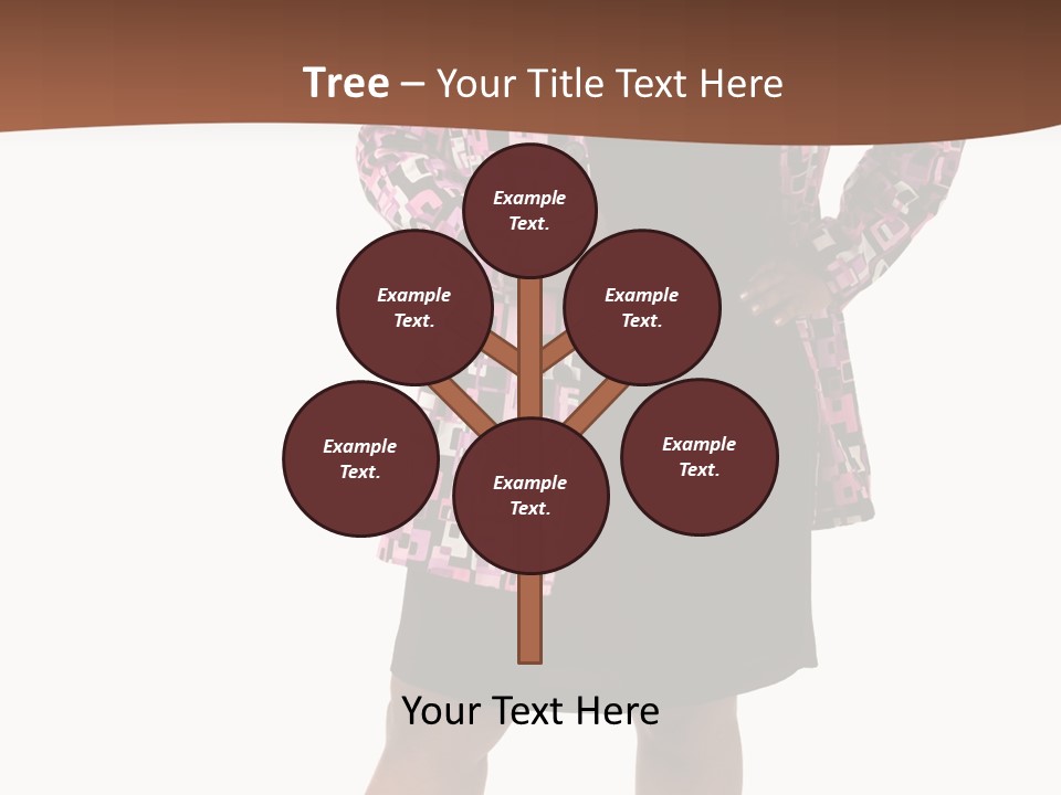 Cheerful Happiness Businesswoman PowerPoint Template