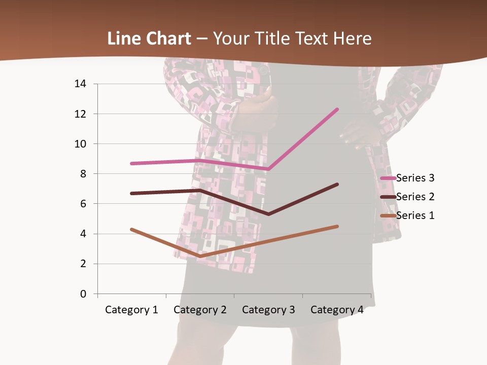 Cheerful Happiness Businesswoman PowerPoint Template