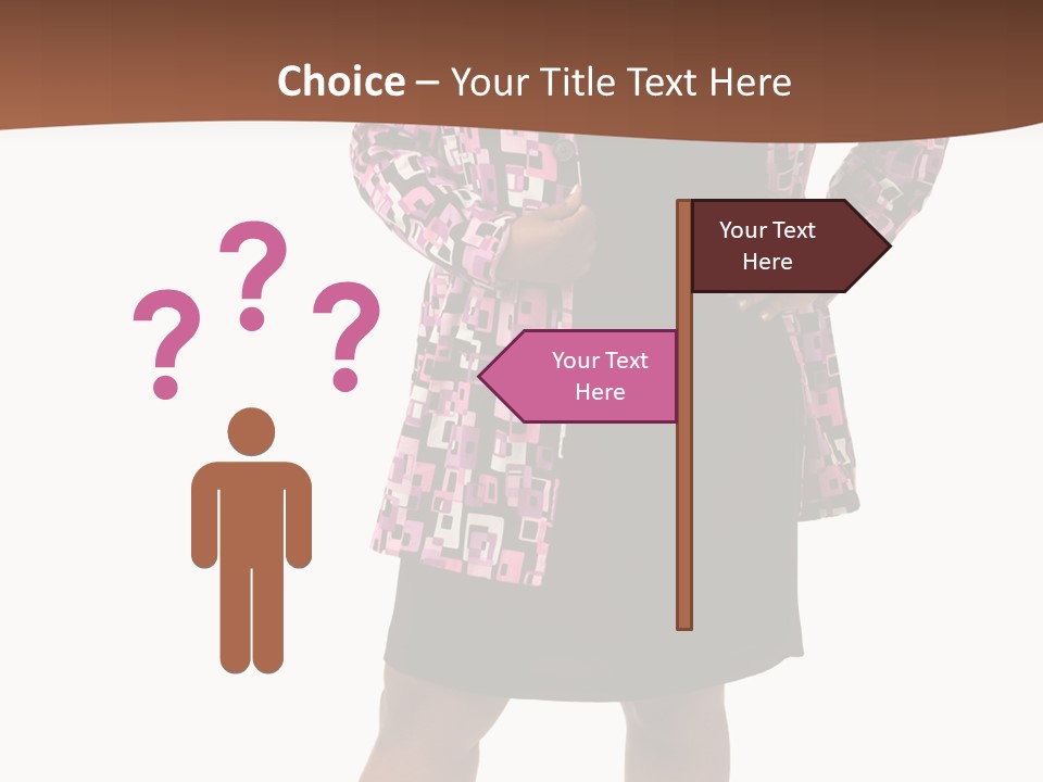 Cheerful Happiness Businesswoman PowerPoint Template