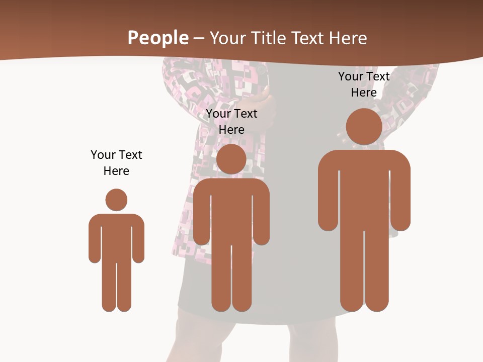 Cheerful Happiness Businesswoman PowerPoint Template