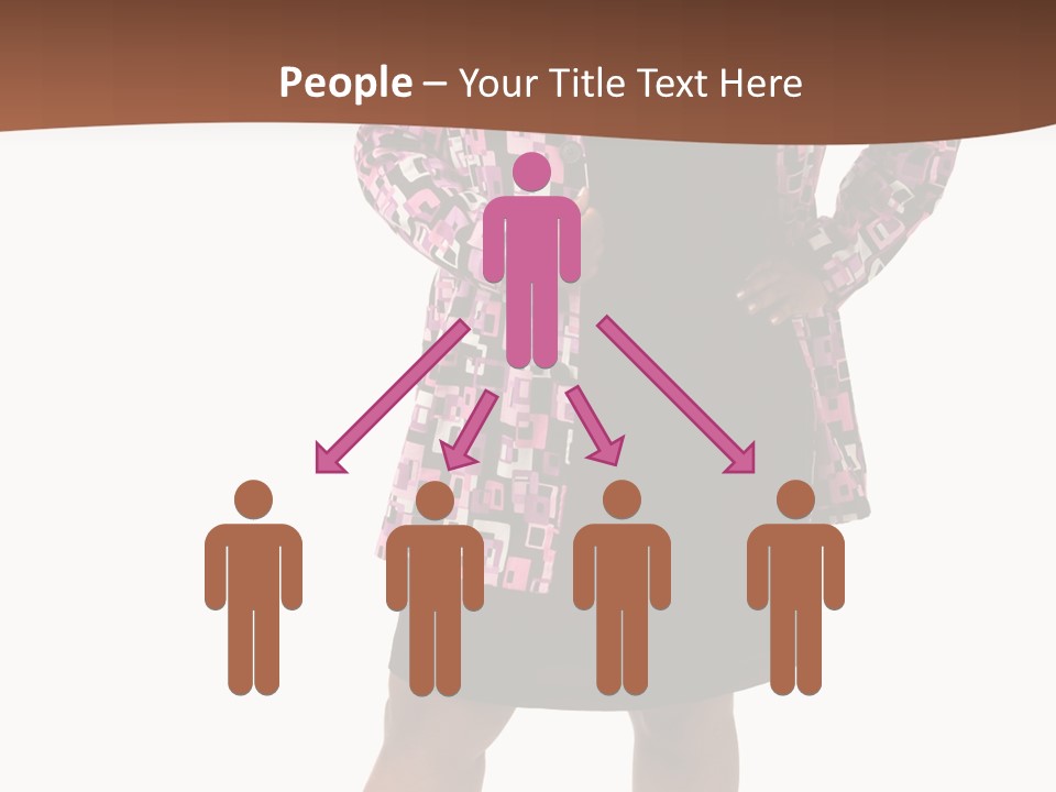 Cheerful Happiness Businesswoman PowerPoint Template