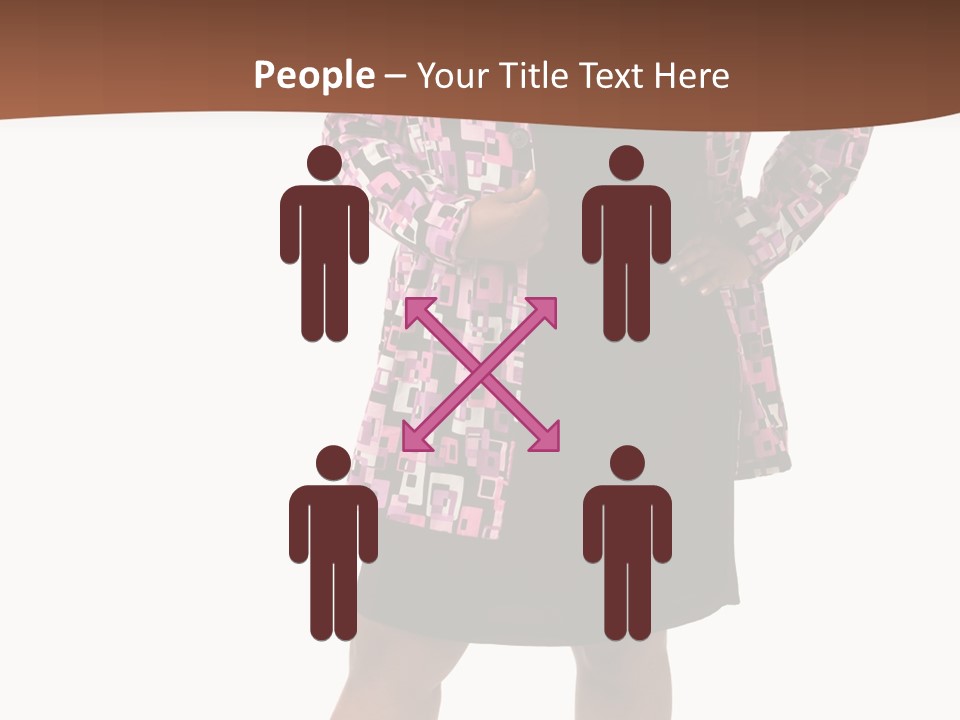 Cheerful Happiness Businesswoman PowerPoint Template