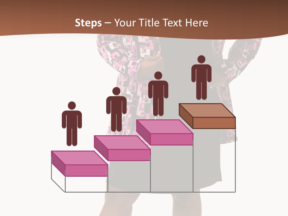 Cheerful Happiness Businesswoman PowerPoint Template