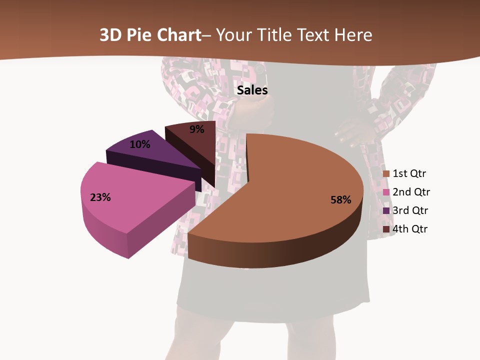 Cheerful Happiness Businesswoman PowerPoint Template