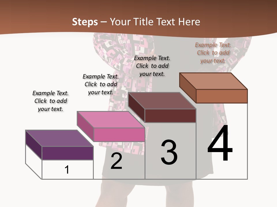 Cheerful Happiness Businesswoman PowerPoint Template