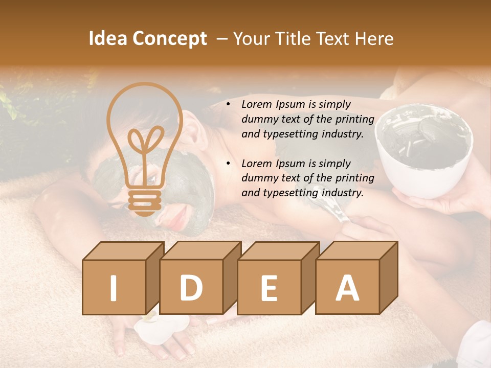 Treatment Face Mask PowerPoint Template