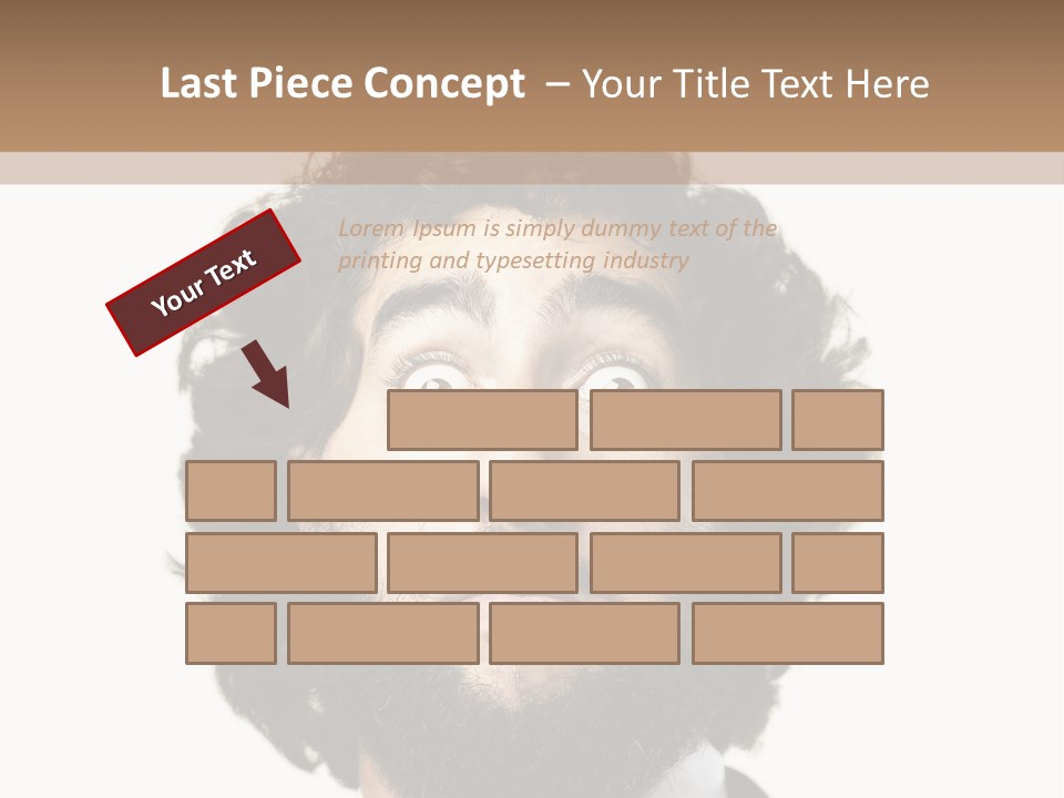 Crazy People Close PowerPoint Template