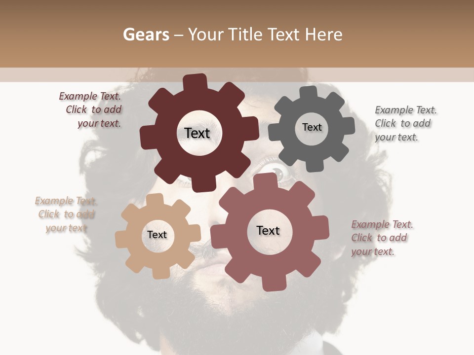 Crazy People Close PowerPoint Template