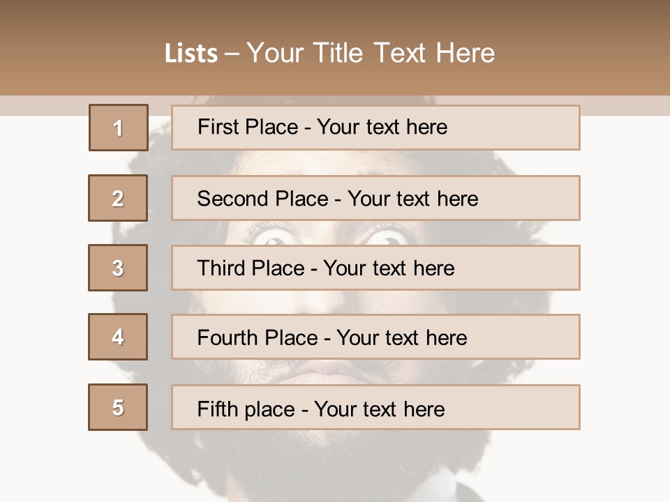 Crazy People Close PowerPoint Template