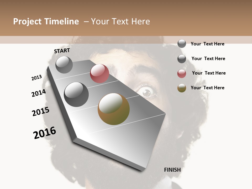 Crazy People Close PowerPoint Template
