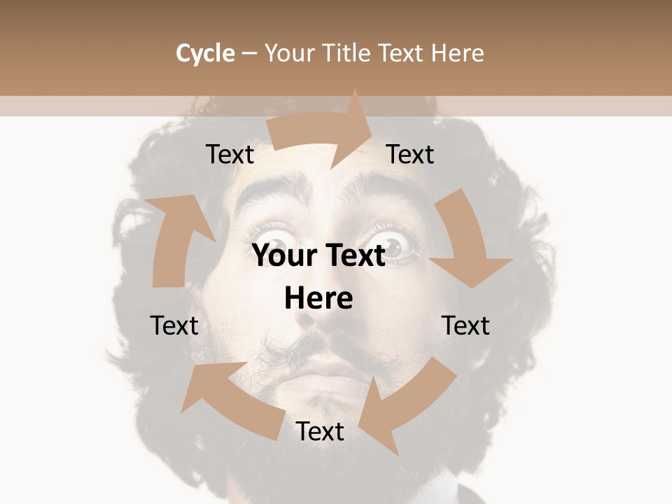 Crazy People Close PowerPoint Template