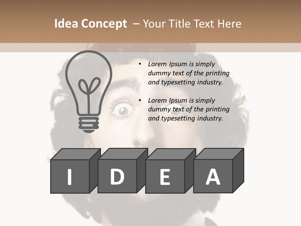 Crazy People Close PowerPoint Template