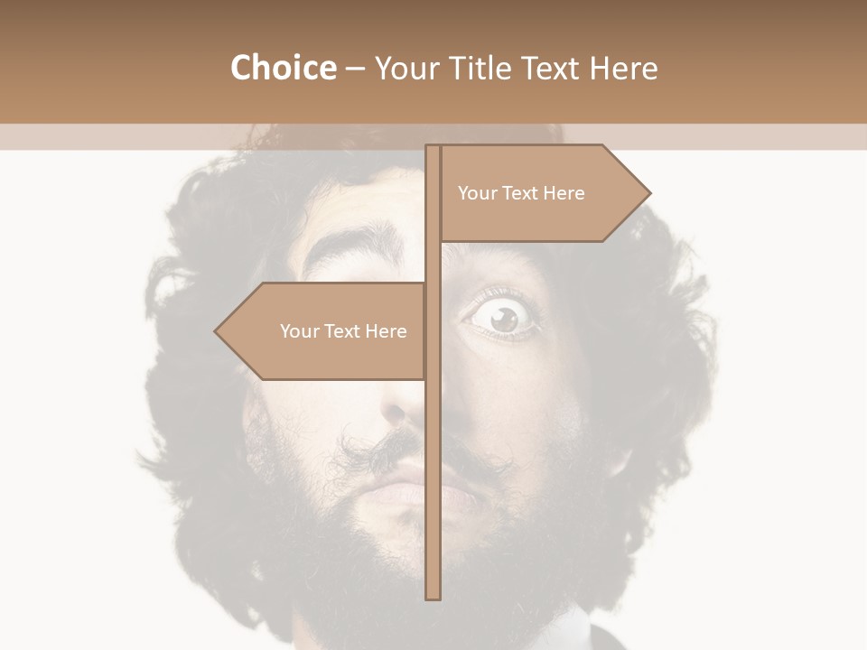 Crazy People Close PowerPoint Template