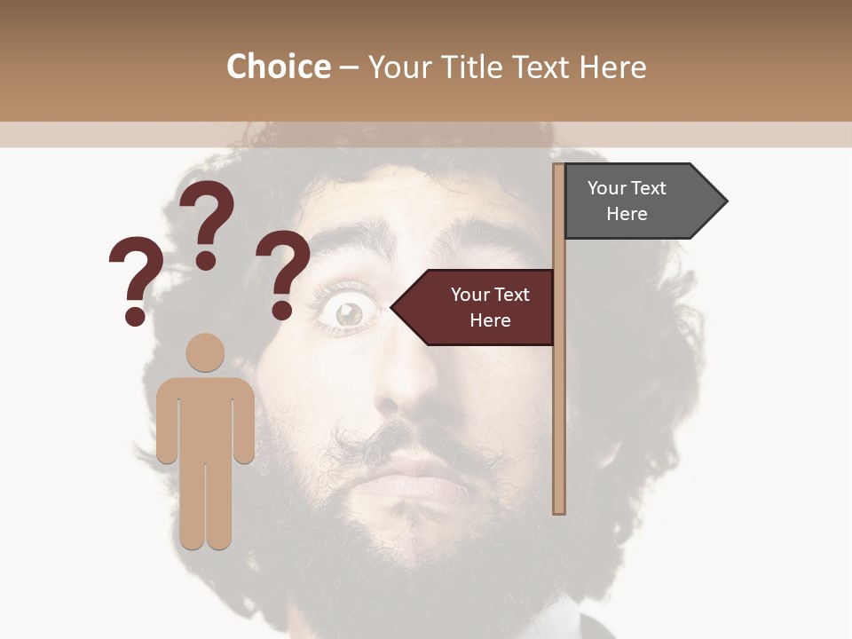 Crazy People Close PowerPoint Template