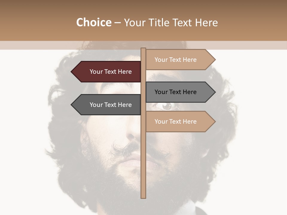 Crazy People Close PowerPoint Template