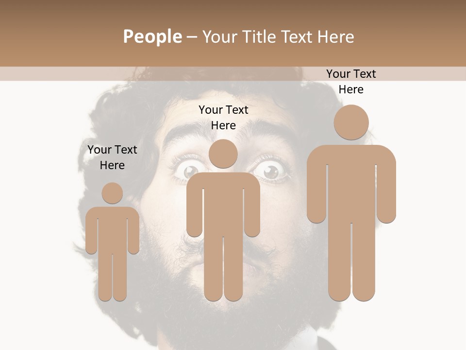 Crazy People Close PowerPoint Template