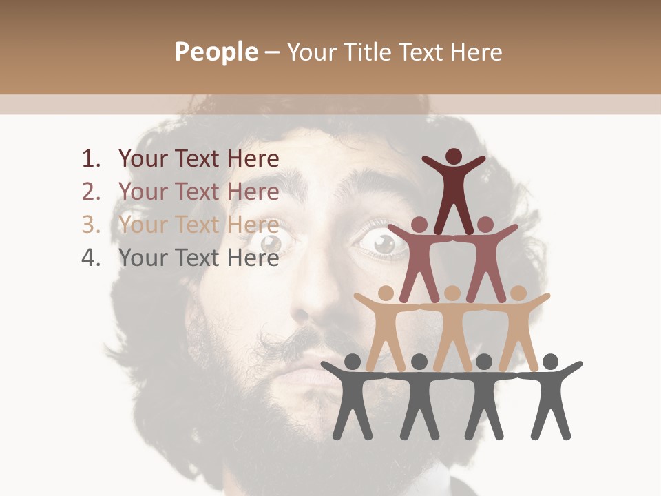 Crazy People Close PowerPoint Template