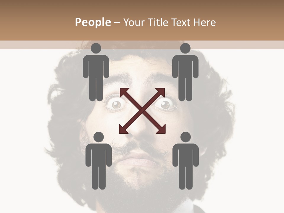 Crazy People Close PowerPoint Template