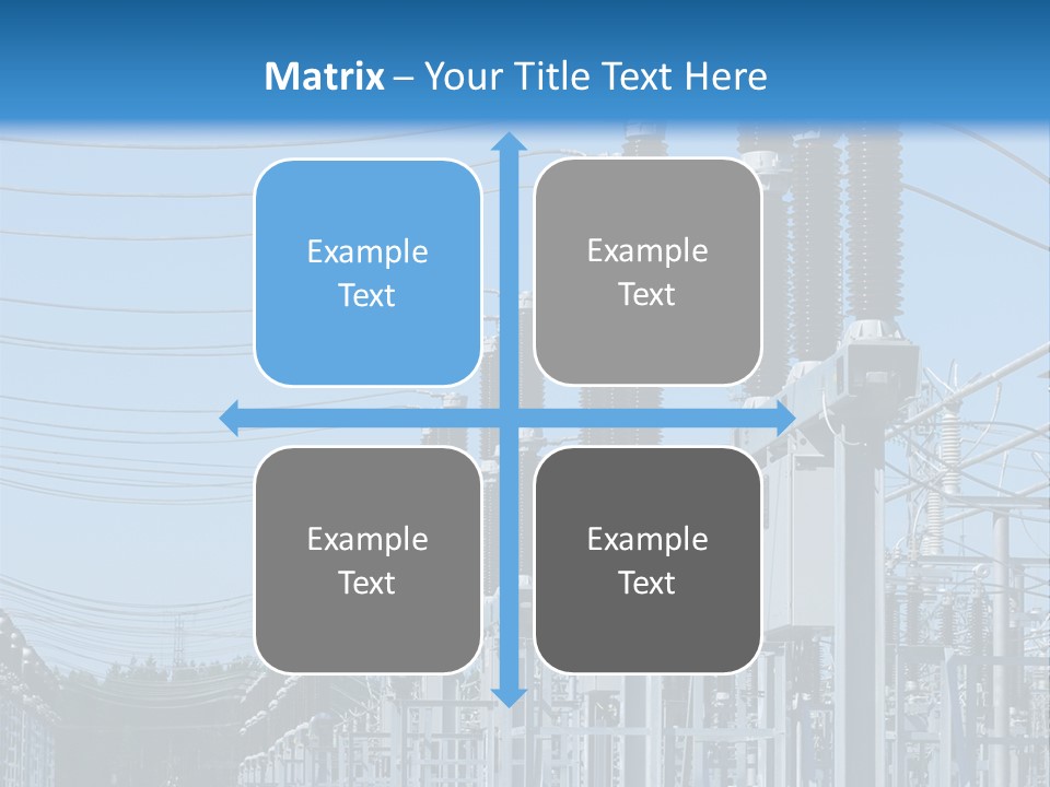 Row Electricity Clouds PowerPoint Template