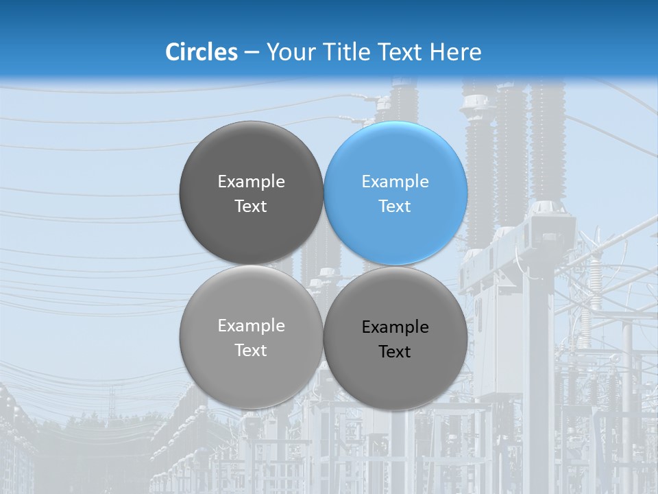 Row Electricity Clouds PowerPoint Template