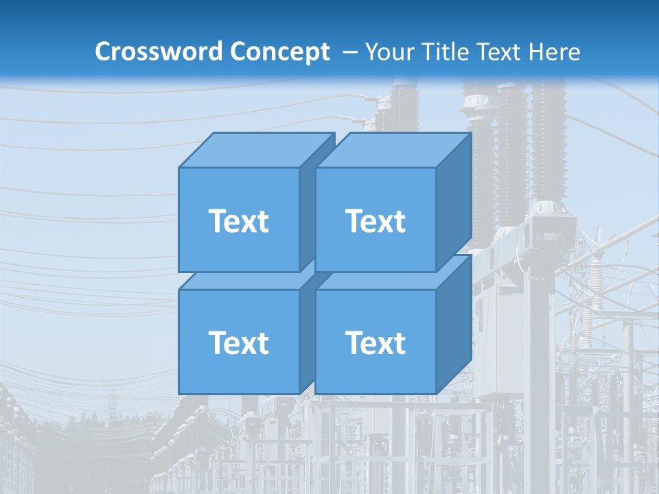 Row Electricity Clouds PowerPoint Template
