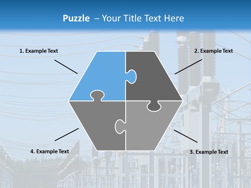 Row Electricity Clouds PowerPoint Template