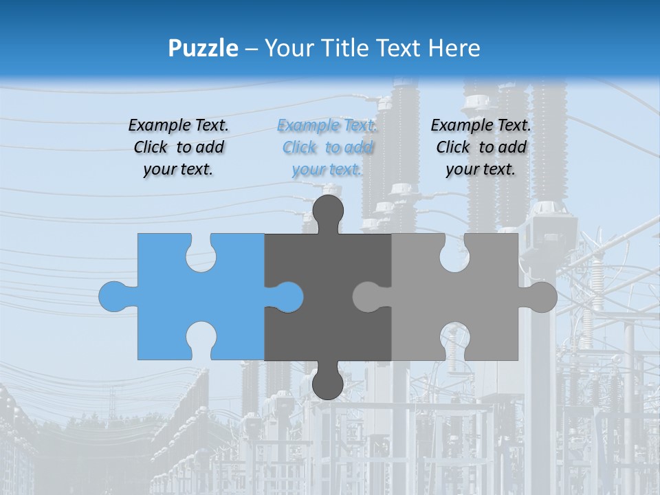 Row Electricity Clouds PowerPoint Template