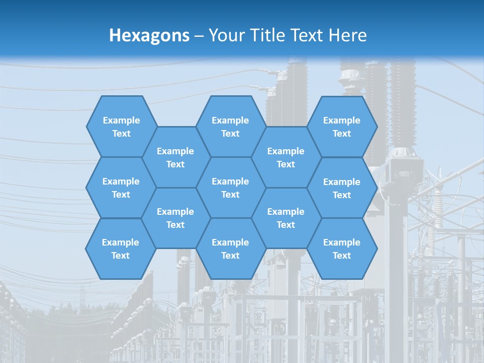 Row Electricity Clouds PowerPoint Template