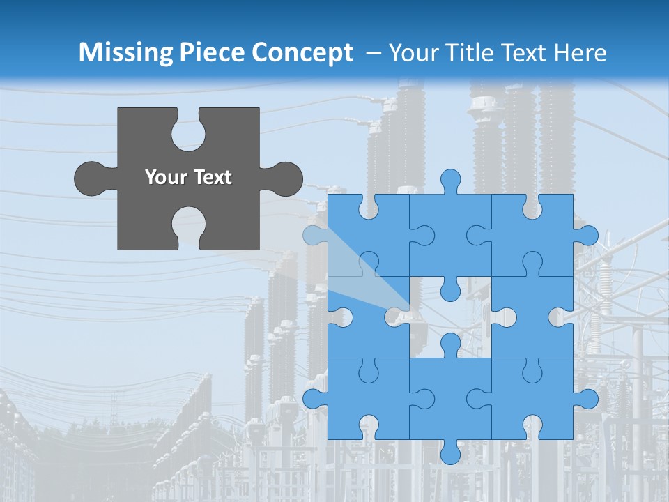 Row Electricity Clouds PowerPoint Template