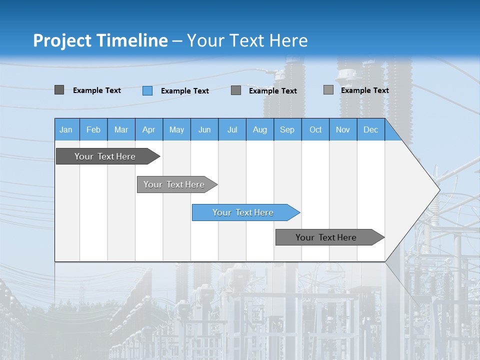 Row Electricity Clouds PowerPoint Template