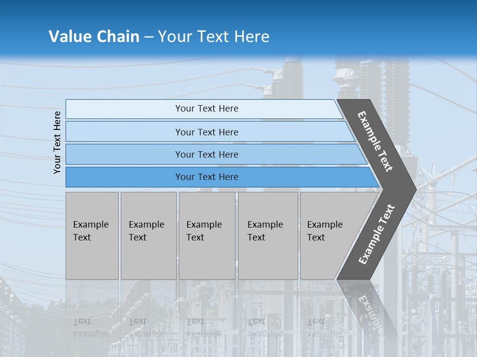 Row Electricity Clouds PowerPoint Template