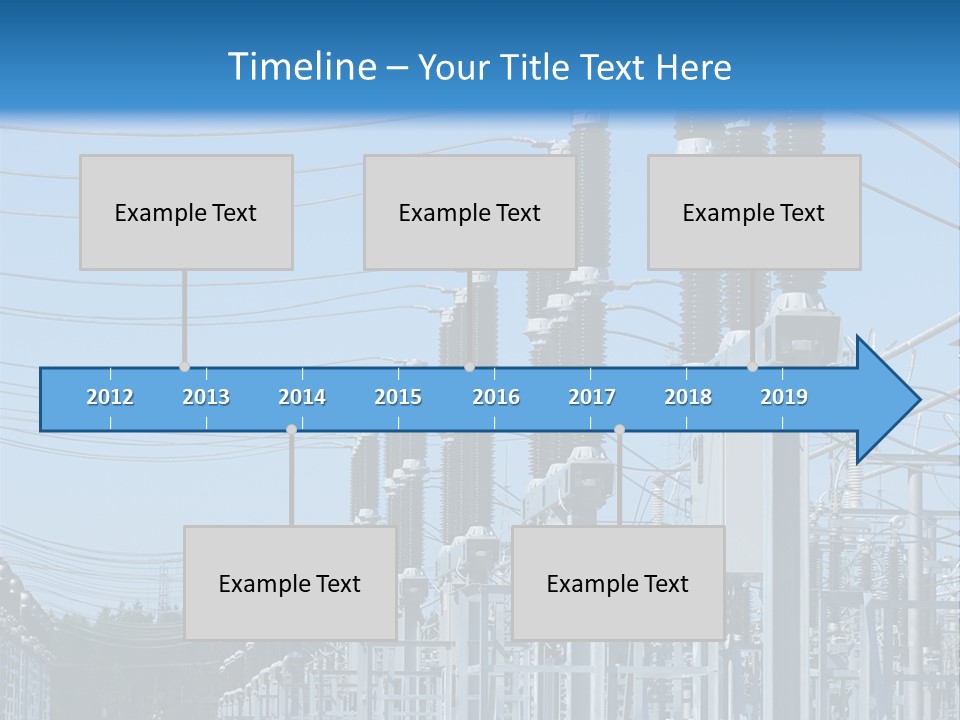 Row Electricity Clouds PowerPoint Template